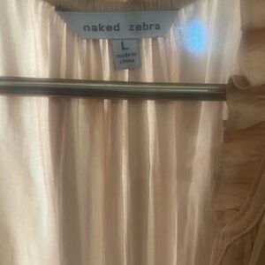 Naked Zebra Women's Cream Long Jumpsuit